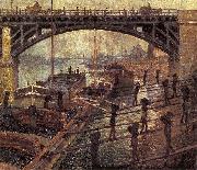 Claude Monet, Men Unloading Coal